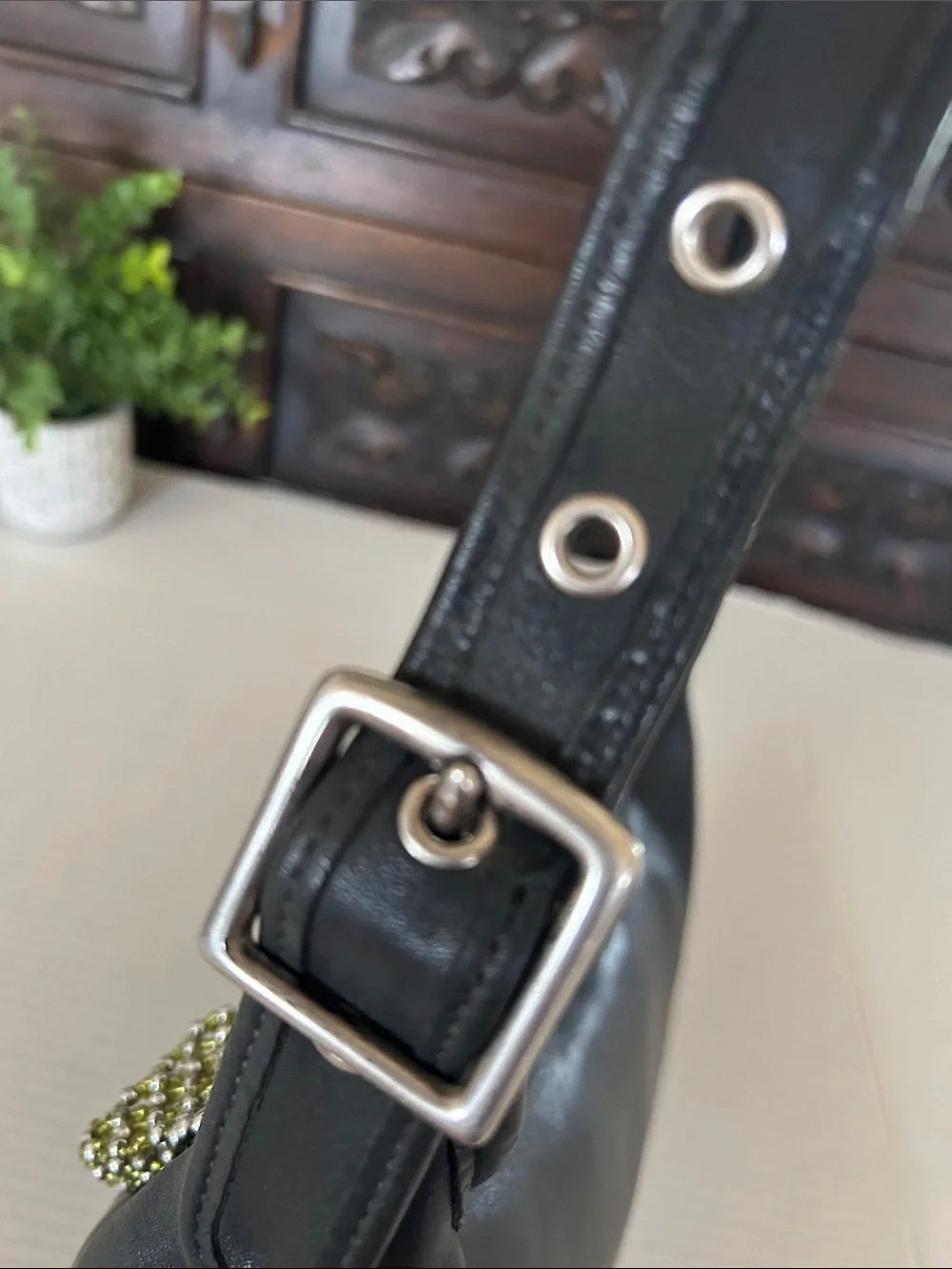 Extremely Rare Made In USA Old Coach 9059 Shoulder Bag Black